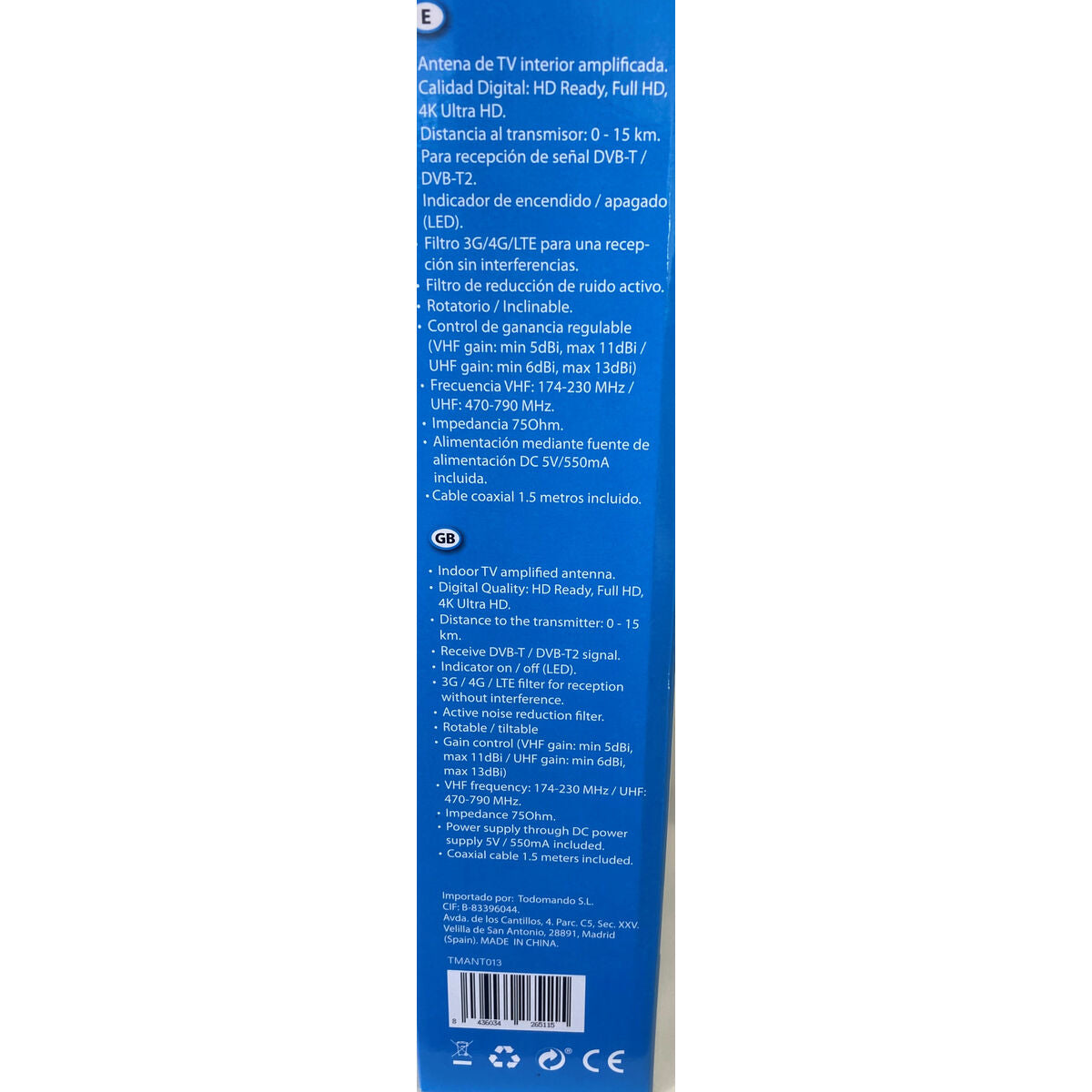 TV antenna TM Electron UHF, VHF