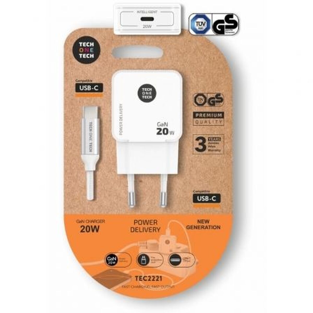 Wall Charger Tech One Tech TEC2221 20 W