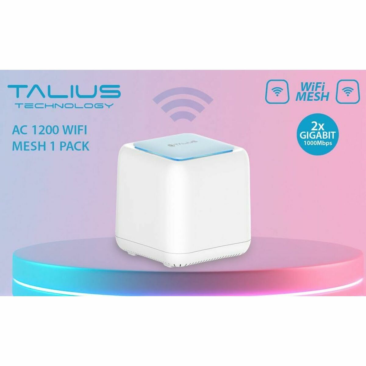 Router Talius AC1200 GigaLAN White RJ45 Ethernet LAN USB x 3 Wi-Fi