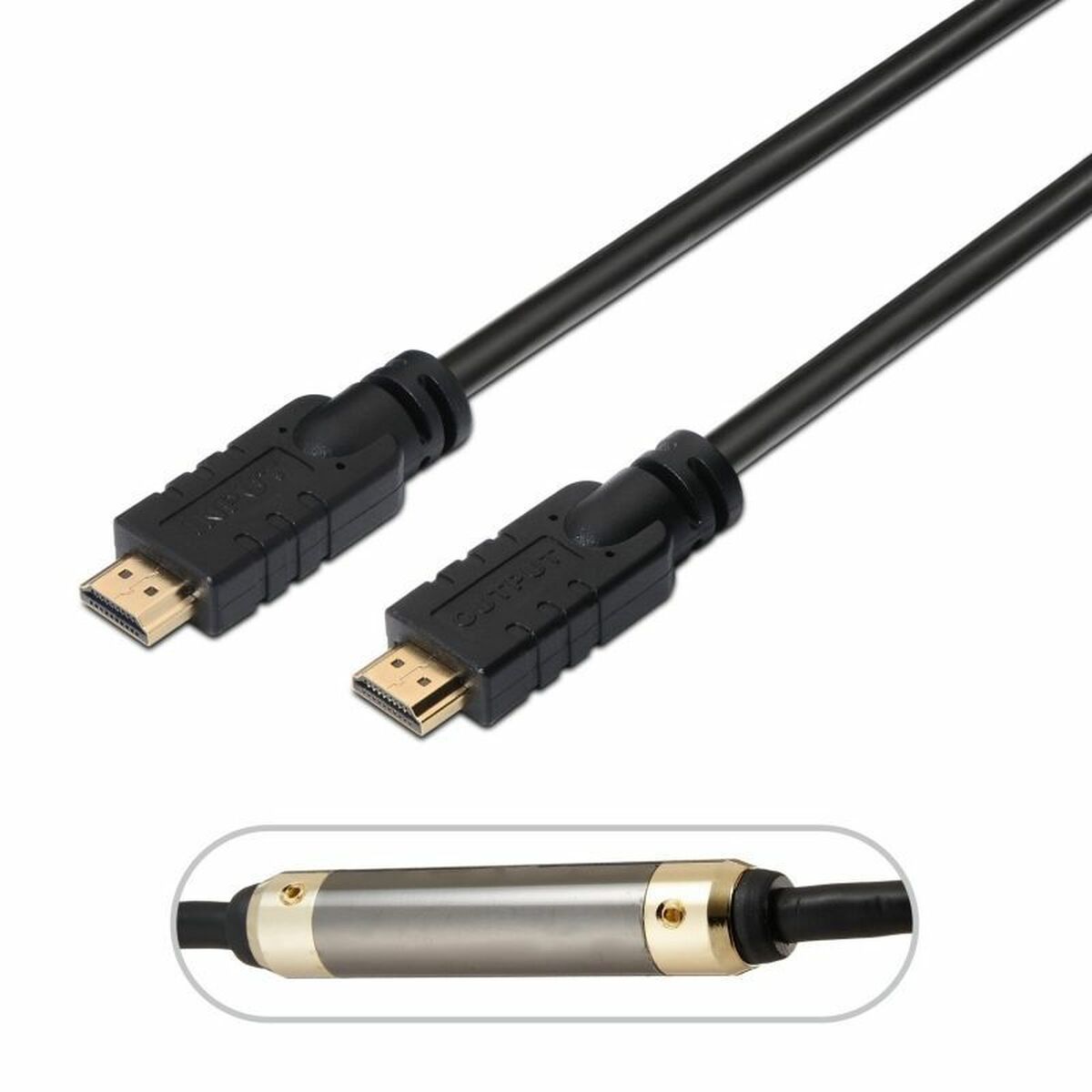 HDMI Cable Aisens A119-0104 Black 20 m