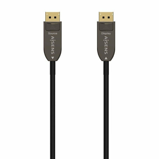DisplayPort Cable Aisens A155-0610 Black 50 m