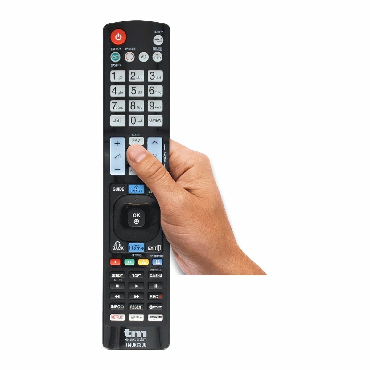 Universal Remote Control TM Electron TMURC300 Black