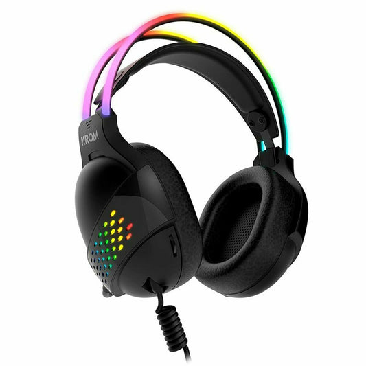 Headphones with Microphone Krom Klaim Black