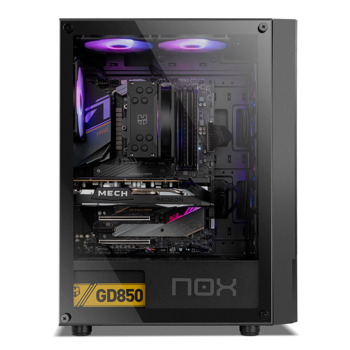 ATX Semi-tower Box Nox-Xtreme INFINITY BETA Airflow ARGB Black