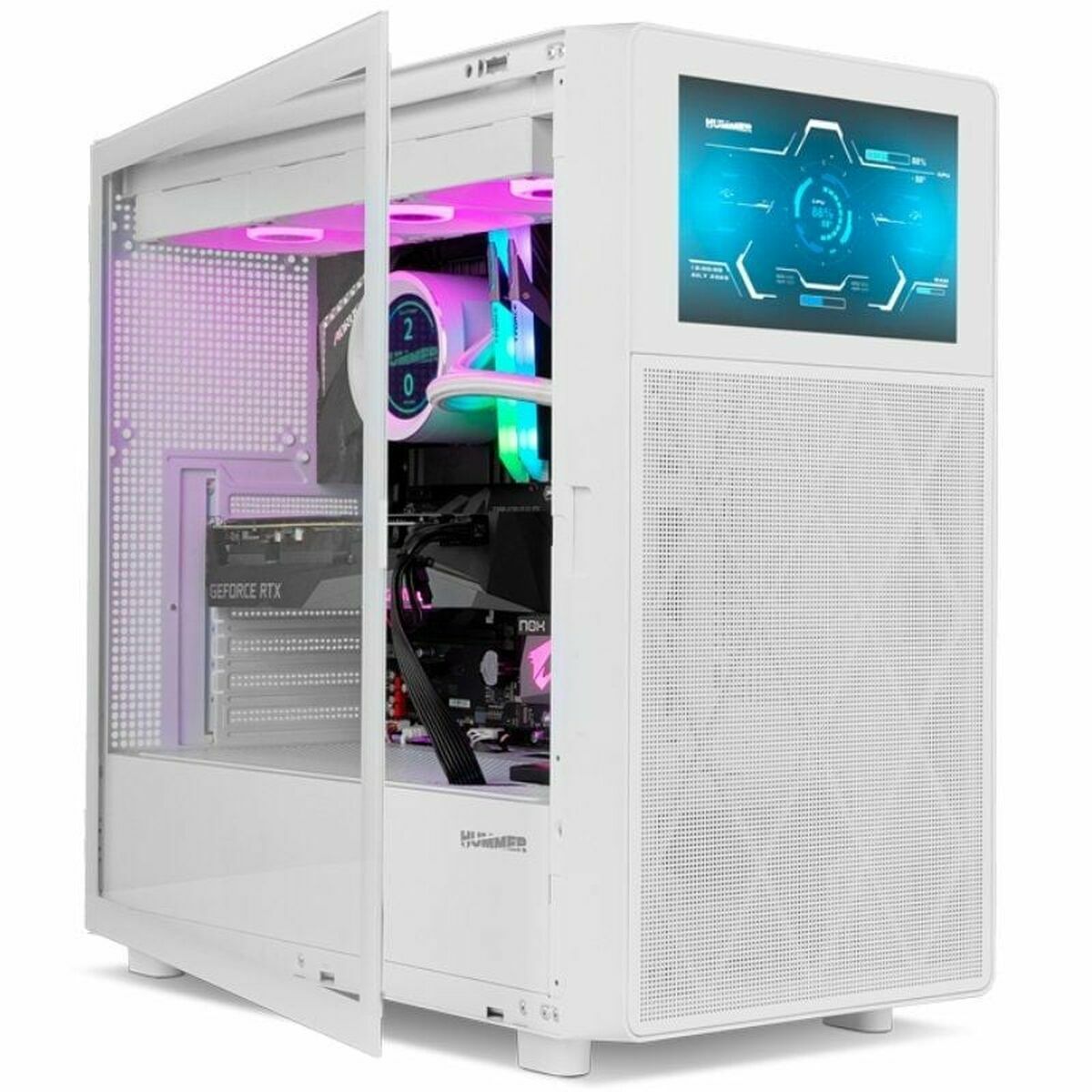 ATX Semi-tower Box Nox-Xtreme NXHUMMERBIOSW Black