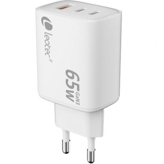 Wall Charger LEOTEC LECSPH65W3W2 65 W White