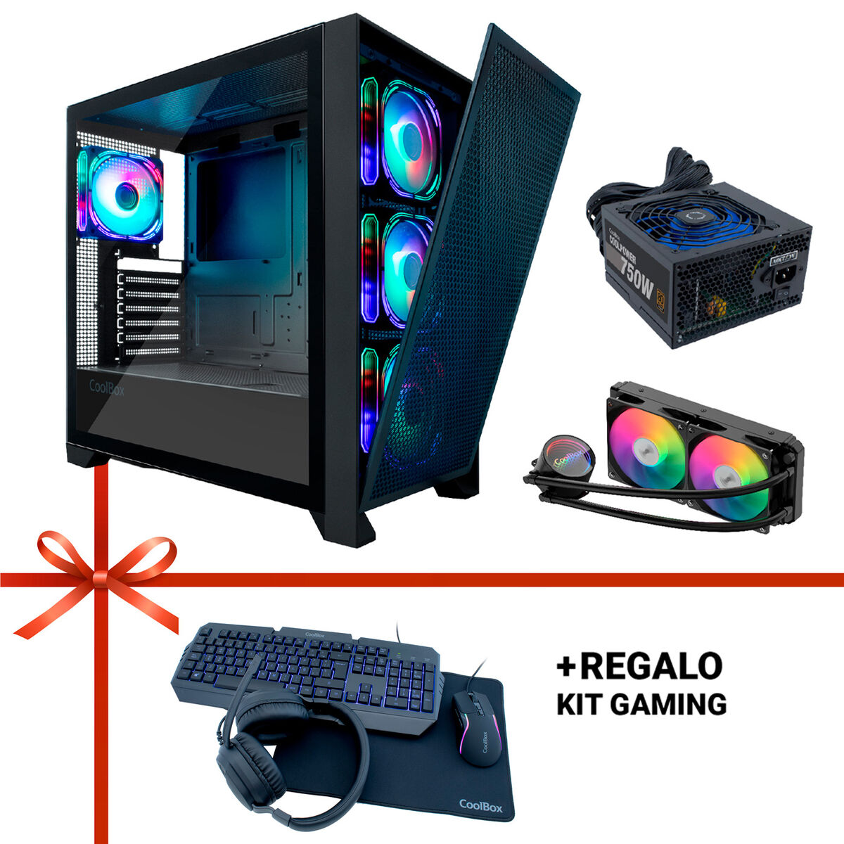 ATX Semi-tower Box CoolBox GE2000 Black