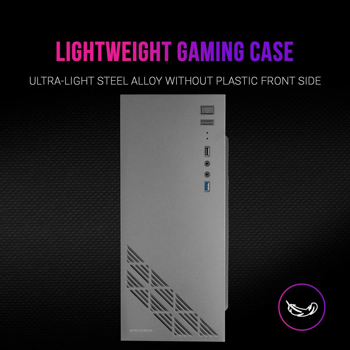 ATX Semi-tower Box Mars Gaming MC100 Black