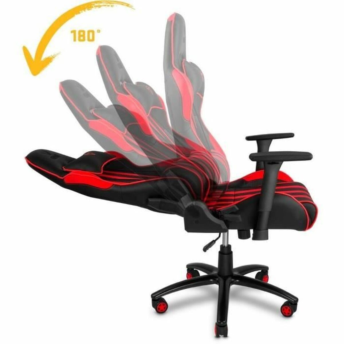 Gaming Chair Yenkee SABOTAGE - YGC 100RD Black