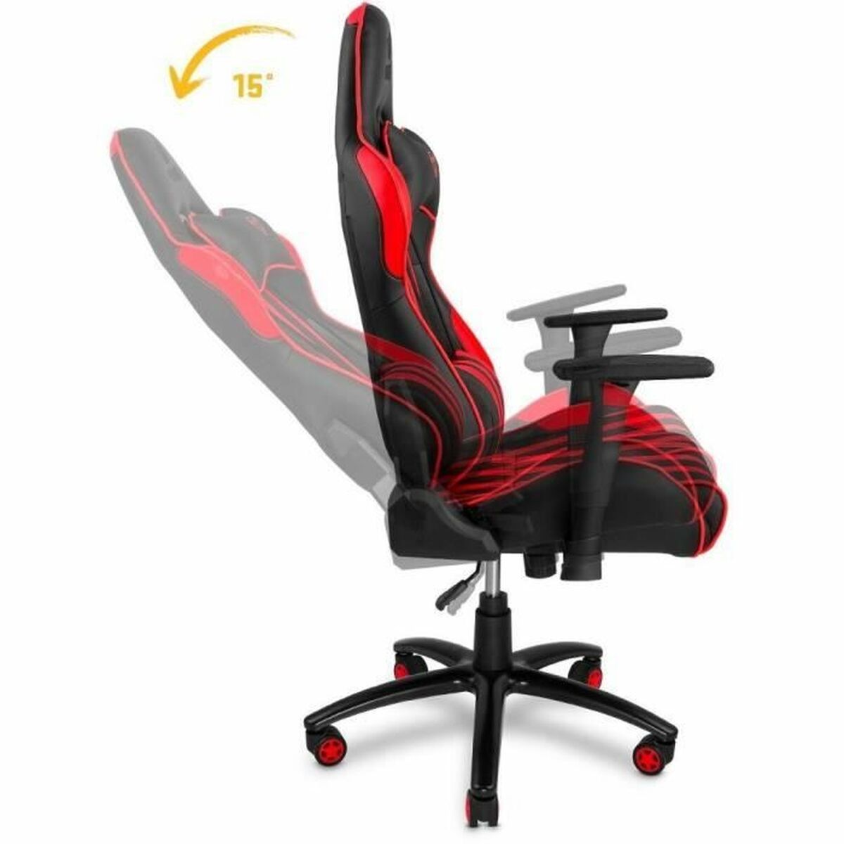 Gaming Chair Yenkee SABOTAGE - YGC 100RD Black