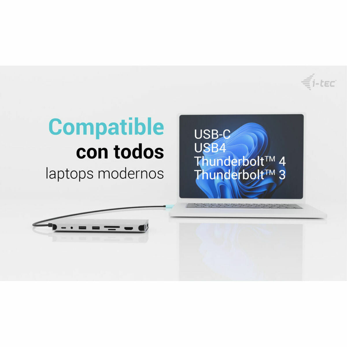 USB Hub i-Tec C31NANOTRIPLEDOCKPD Grey