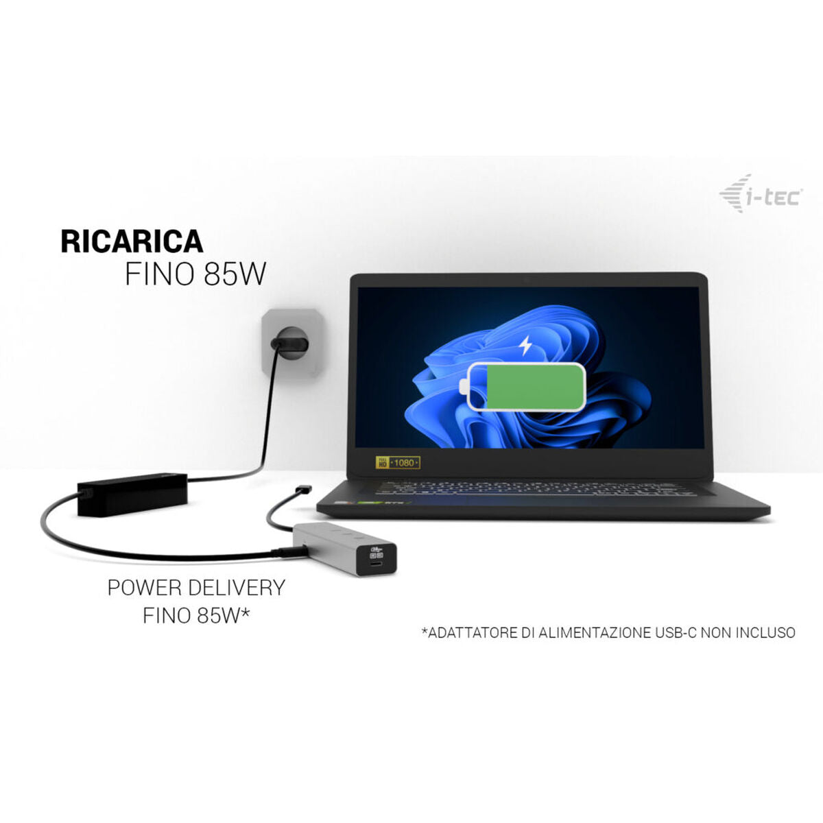 USB Hub i-Tec C31HUBMETAL8KPDPRO Silver