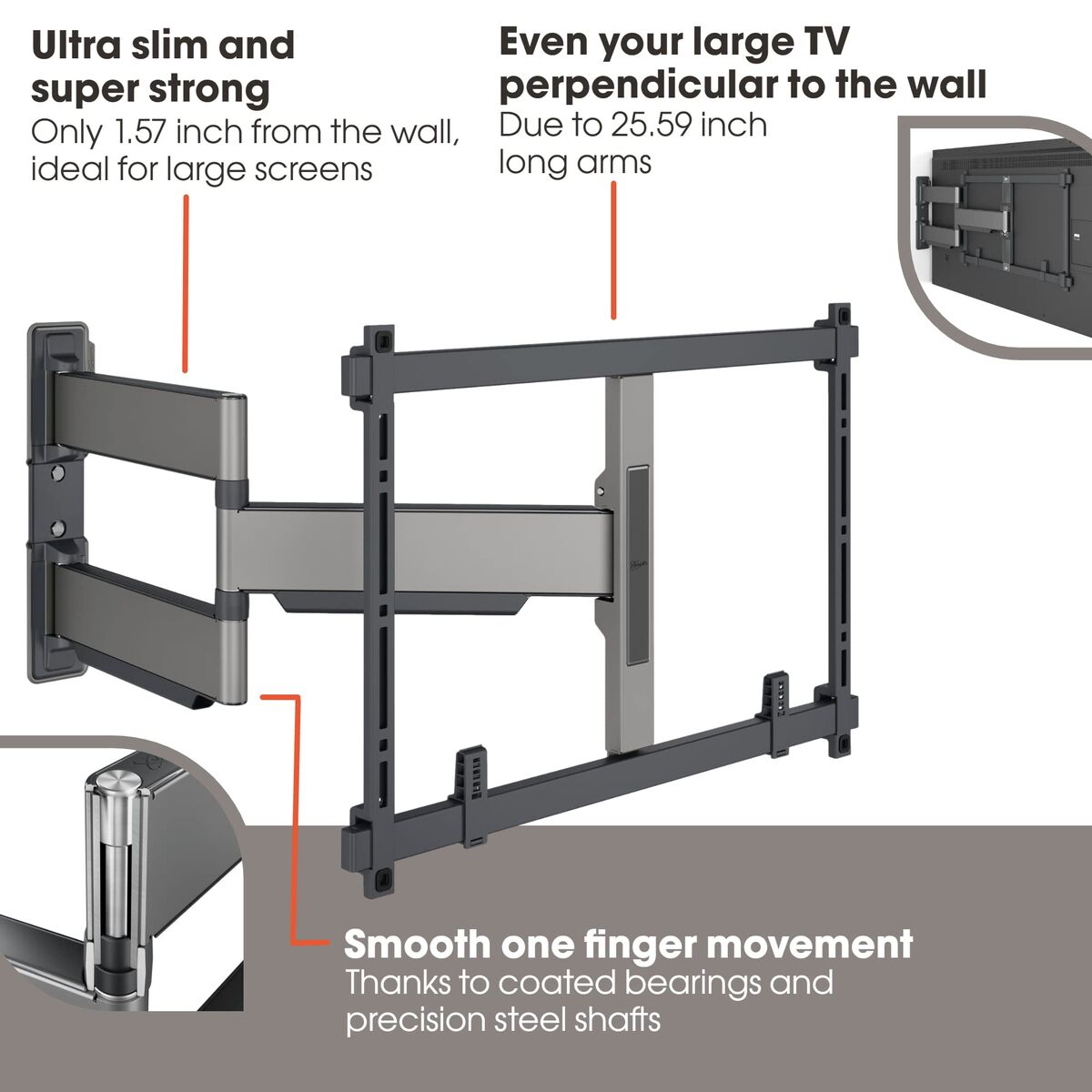 TV Mount Vogel's TVM5645 NEGRO 40" 35 kg