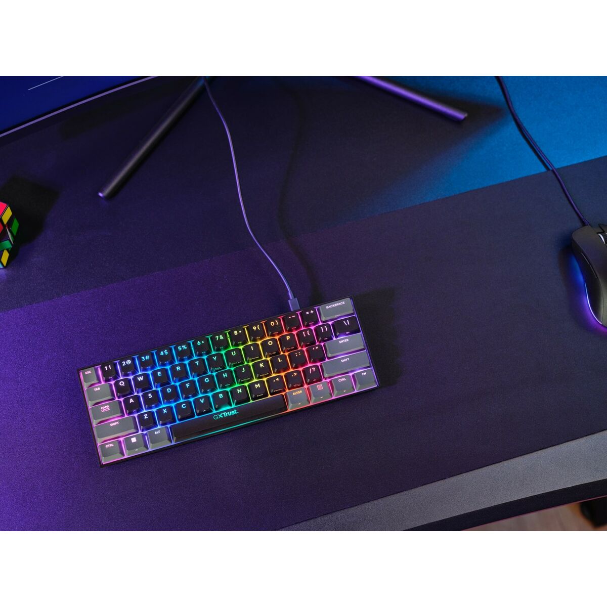 Gaming Keyboard Trust GXT 867 Acira Black Multicolour QWERTY Qwerty US