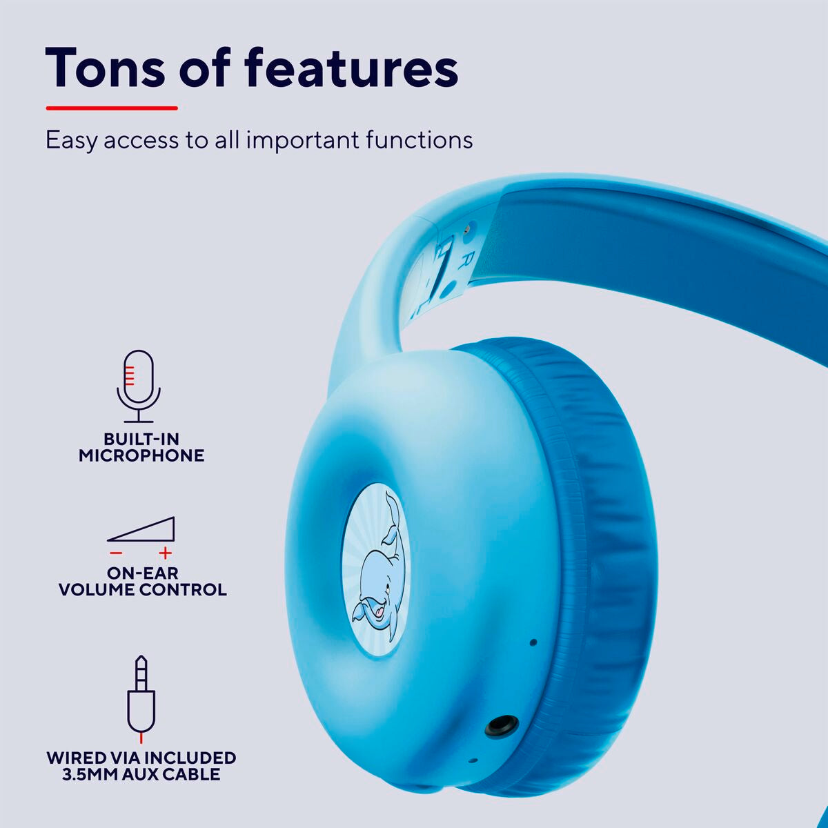 Bluetooth Headphones Trust 25275 Blue