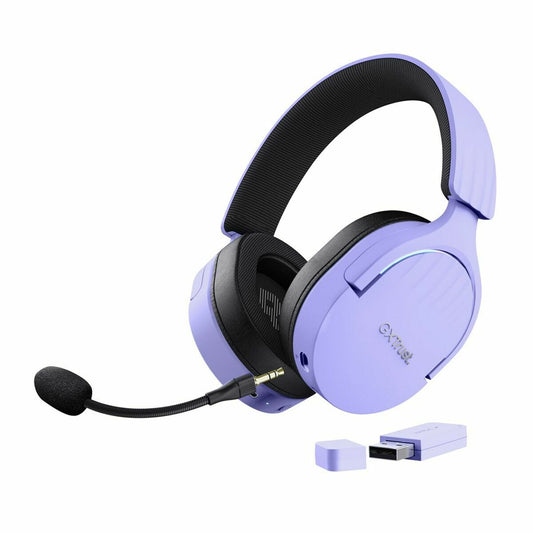 Gaming Headset with Microphone Trust GXT 491 Black Purple