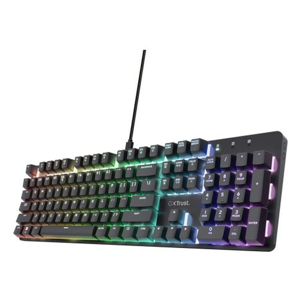 Gaming Keyboard Trust GXT 871 Zora Black Multicolour QWERTY Qwerty US