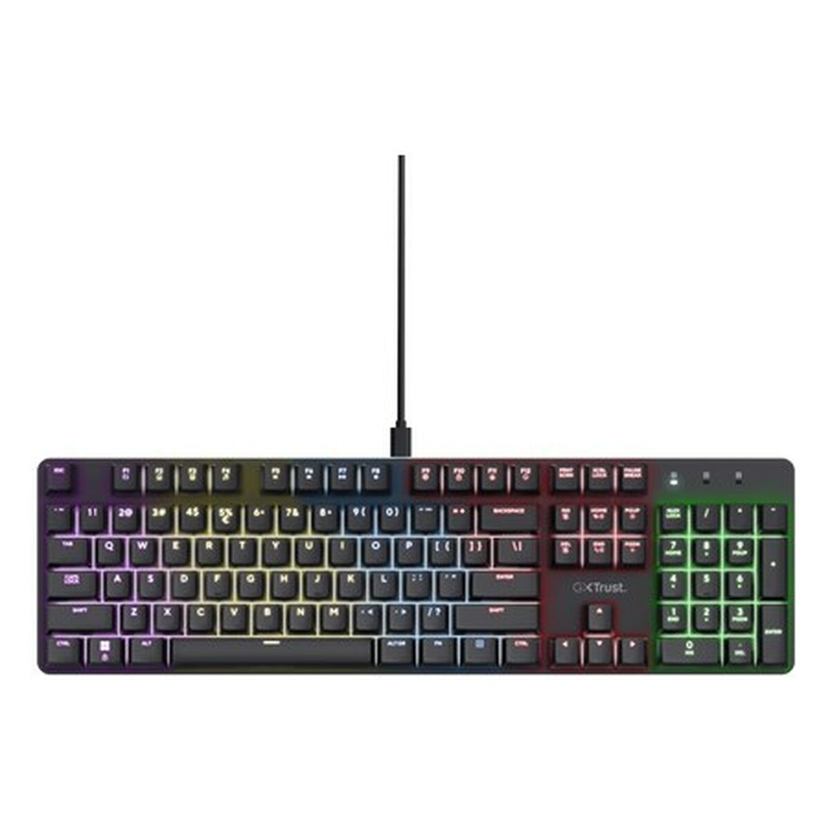 Gaming Keyboard Trust GXT 871 Zora Black Multicolour QWERTY Qwerty US