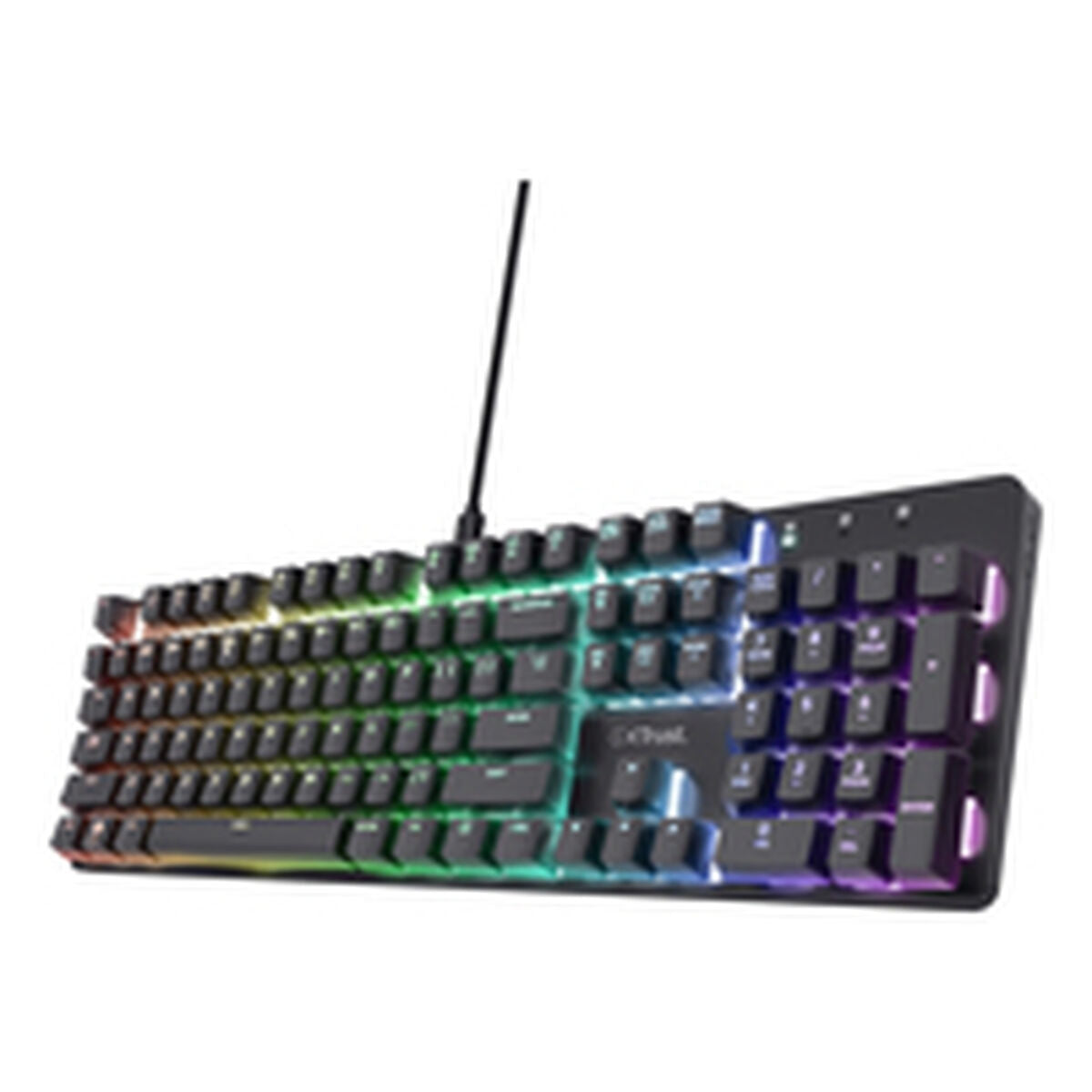Gaming Keyboard Trust 25682 Black Spanish Qwerty