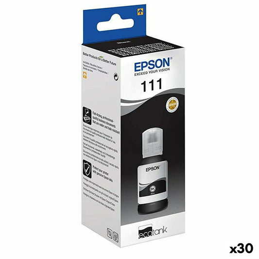 Ink for cartridge refills Epson Nº111 Black (30 Units)