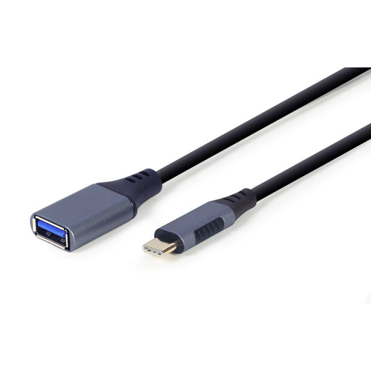 USB A to USB-C Cable GEMBIRD A-USB3C-OTGAF-01 Grey