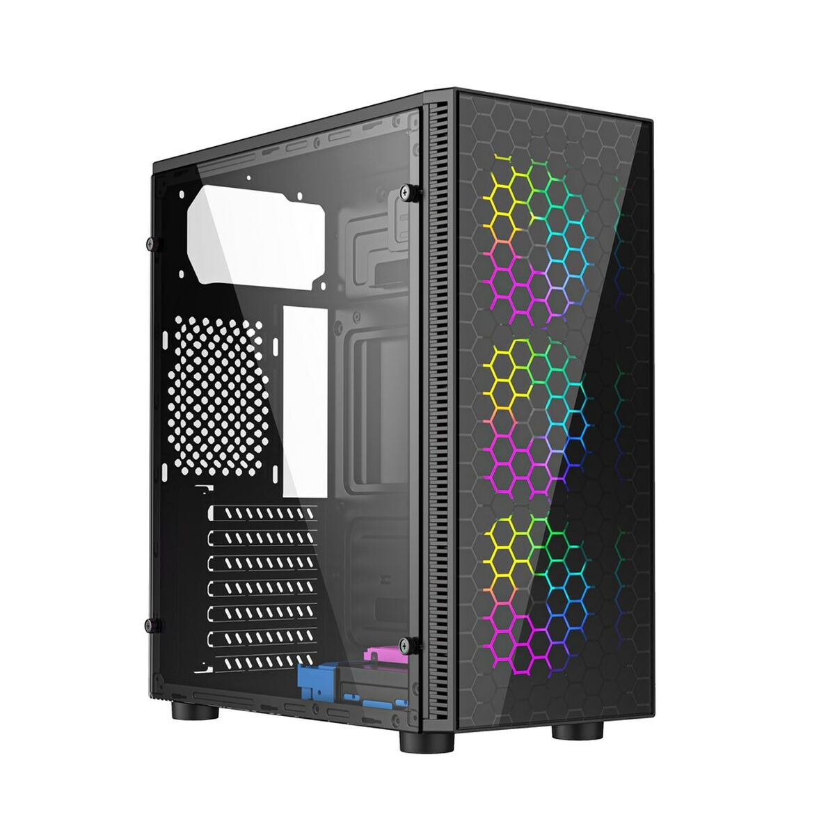 ATX Semi-tower Box GEMBIRD CCC-FC-500 Black Multicolour