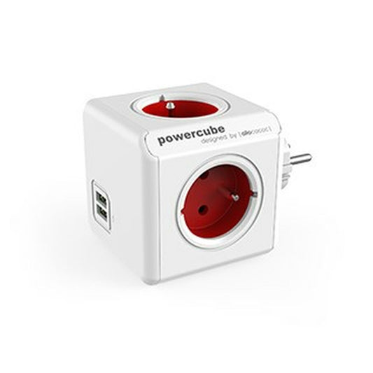 Cube multiplugs Allocacoc PowerCube Original USB Type E Red