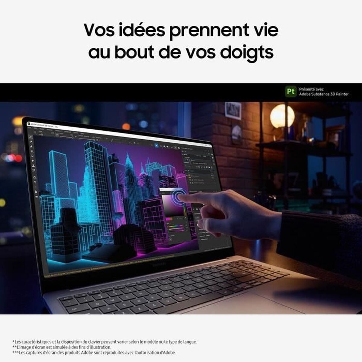 Laptop Samsung 16" Intel Core Ultra 7 155H 32 GB RAM 1 TB SSD Nvidia Geforce RTX 4050