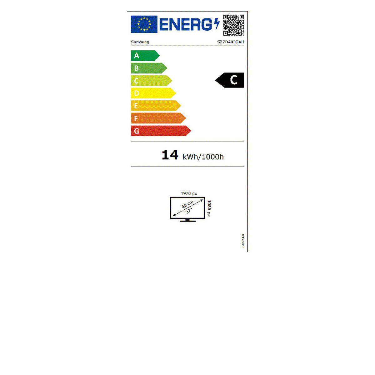Gaming Monitor Samsung LS27D400GAUXEN Full HD 27"