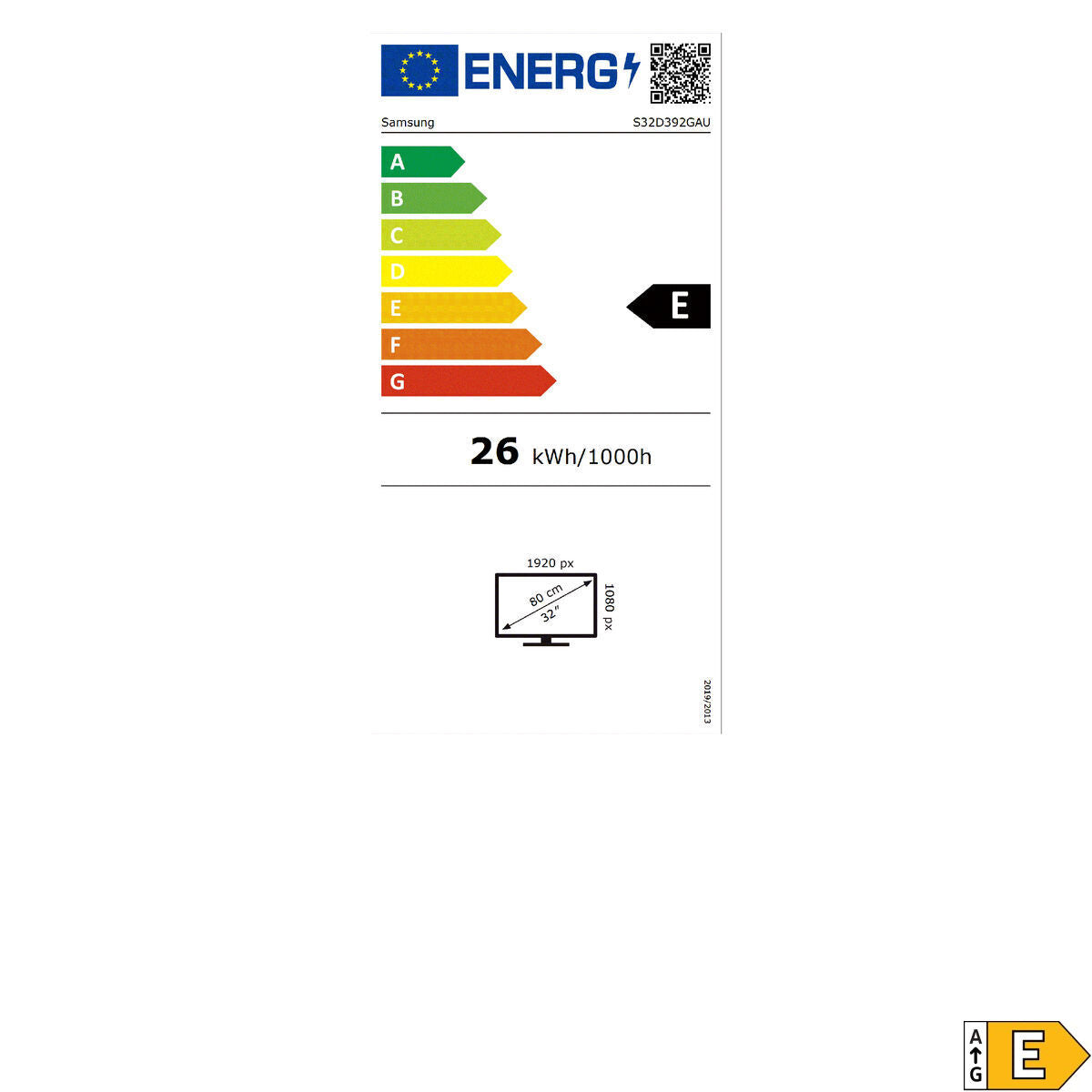 Gaming Monitor Samsung S32D392GAU Full HD 32"