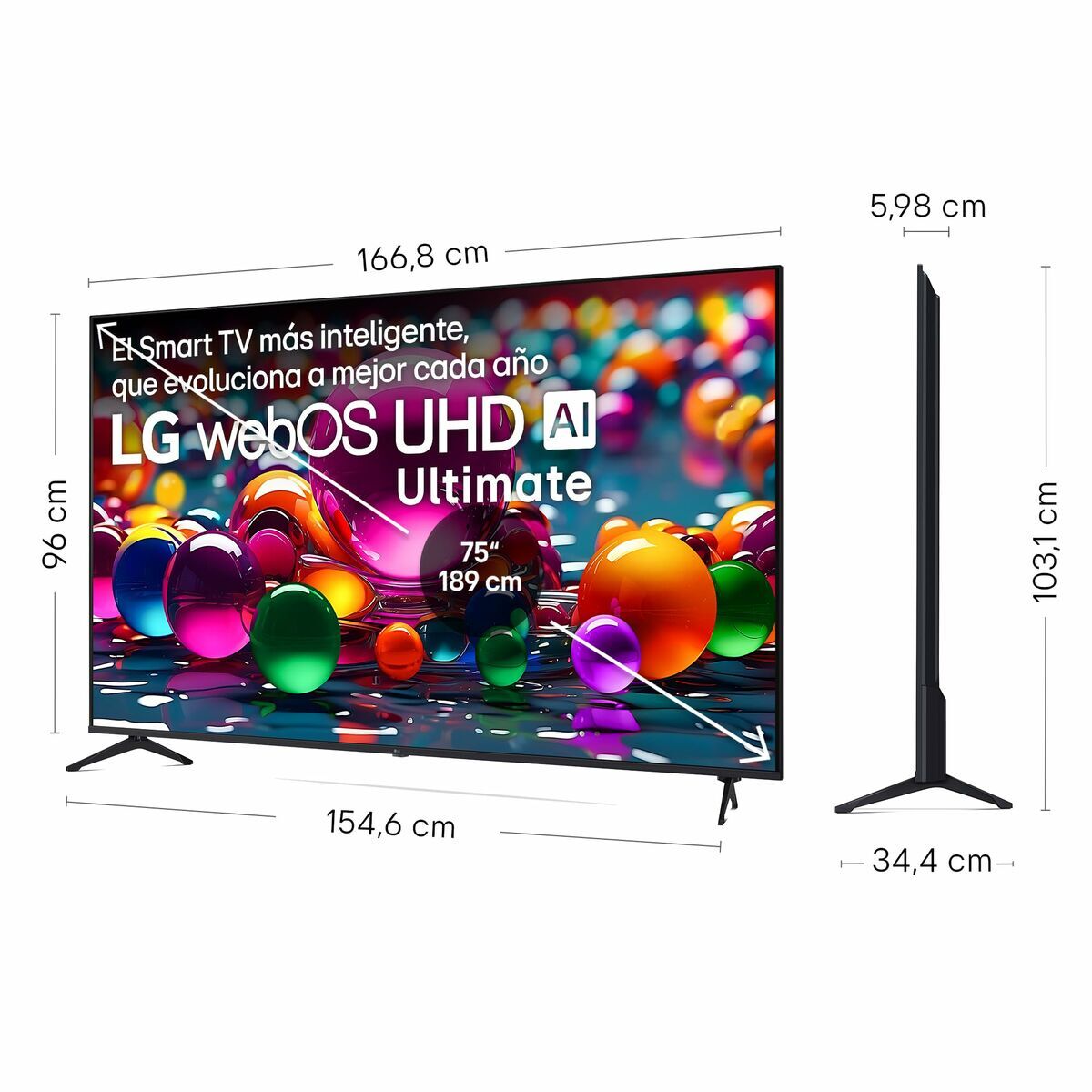 Smart TV LG 75UA75006LA.AEUQ 4K Ultra HD 75" LED HDR D-LED