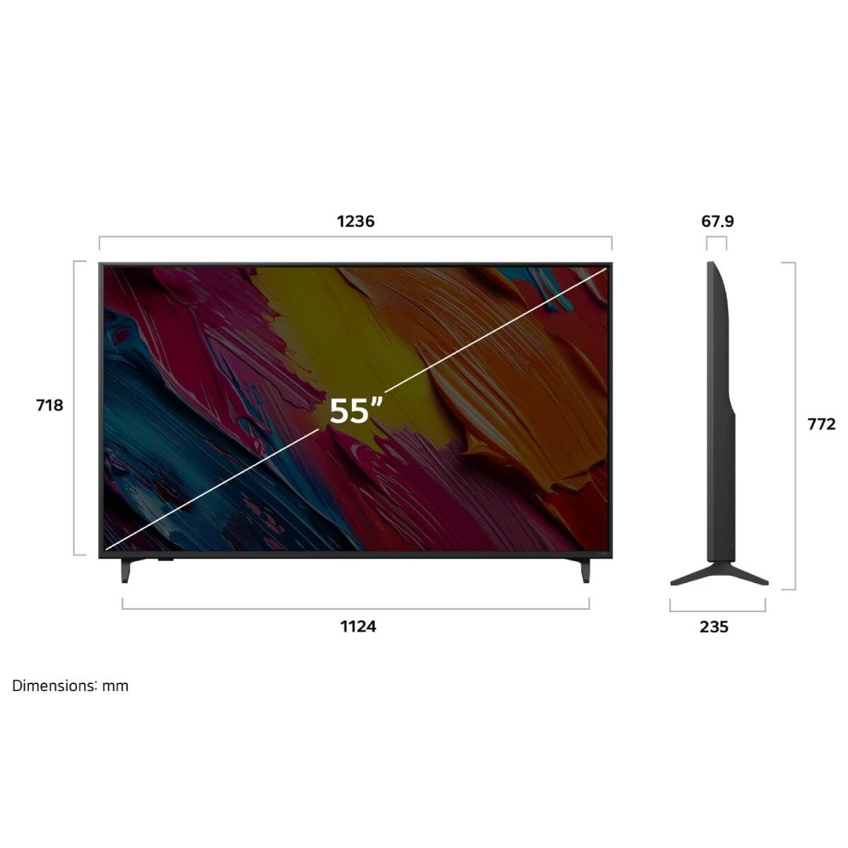 Smart TV LG 55QNED70A6A.AEU 4K Ultra HD 55" QLED