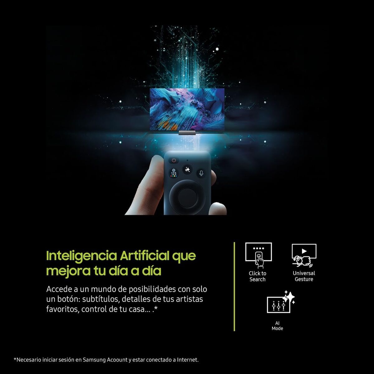 Smart TV Samsung TQ55Q7F4AUXXC 55" 4K Ultra HD HDR QLED