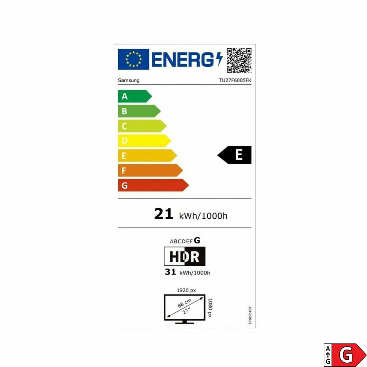 Smart TV Samsung TU27F6005FKX 27 Full HD 27" LED