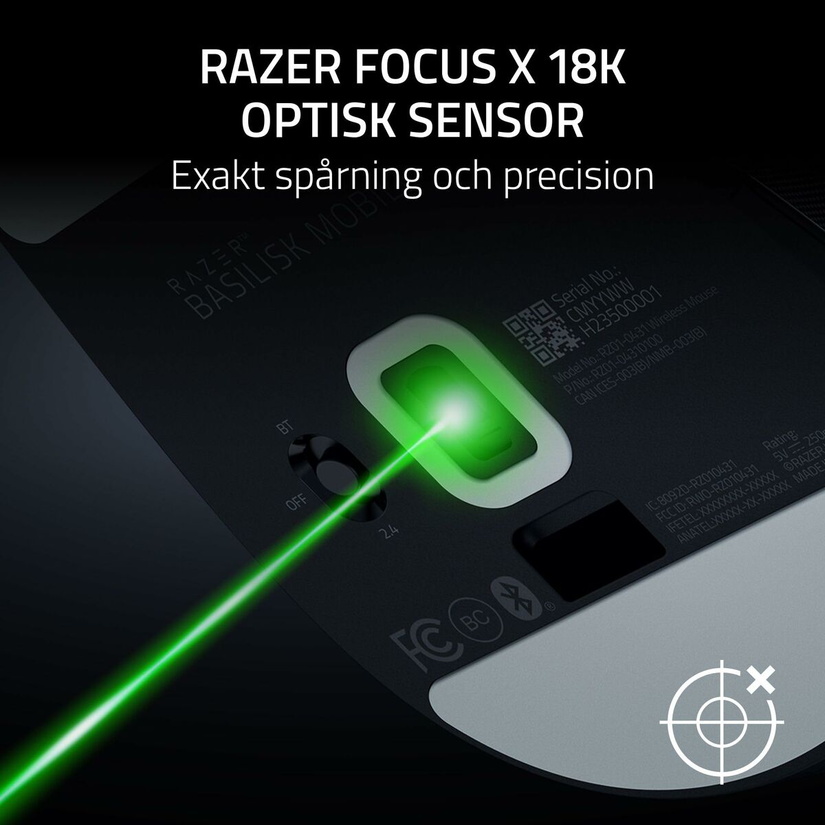 Mouse Razer RZ01-04310100-R3G1 Black 18000 dpi