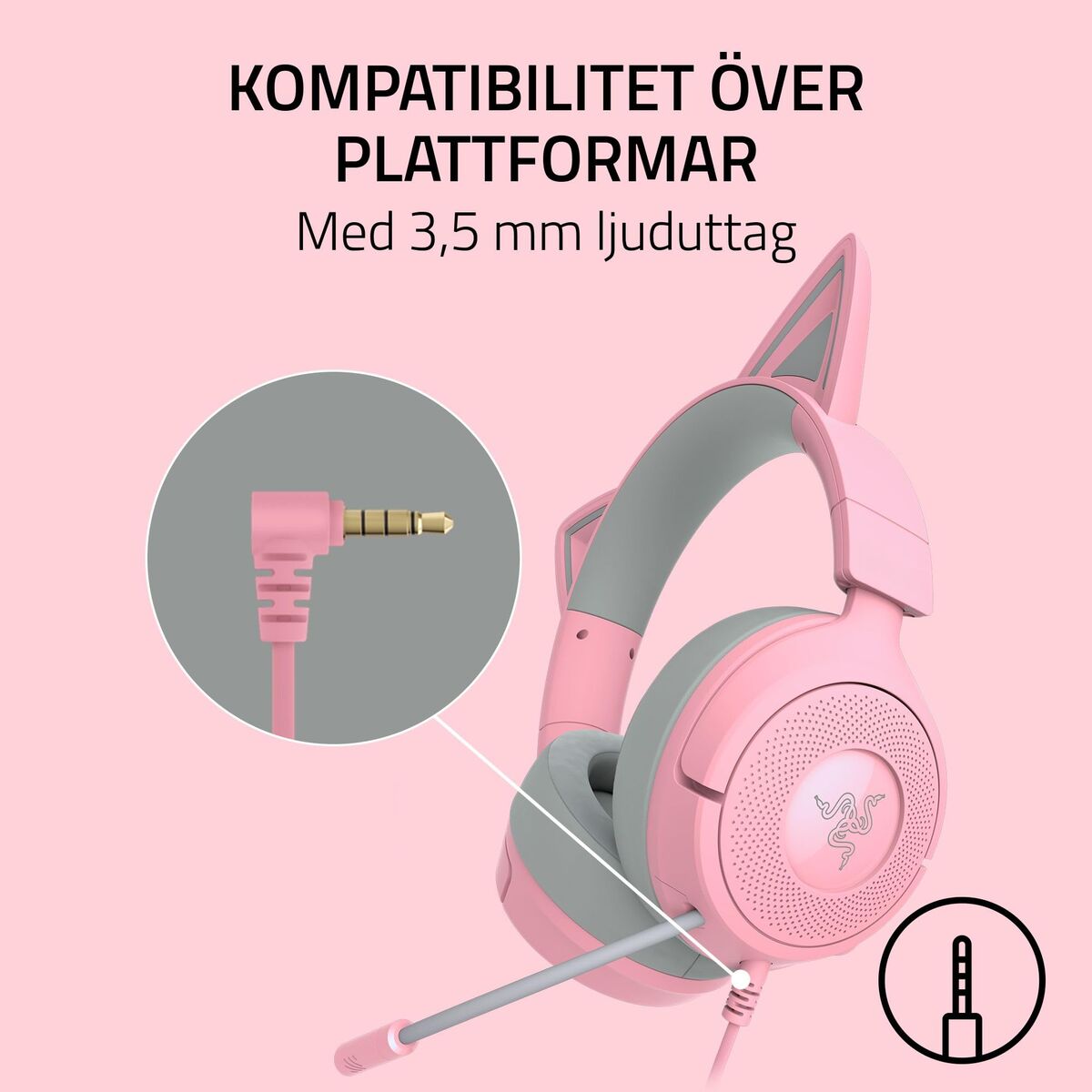 Headphones Razer RZ04-05350100-R3M1 Pink