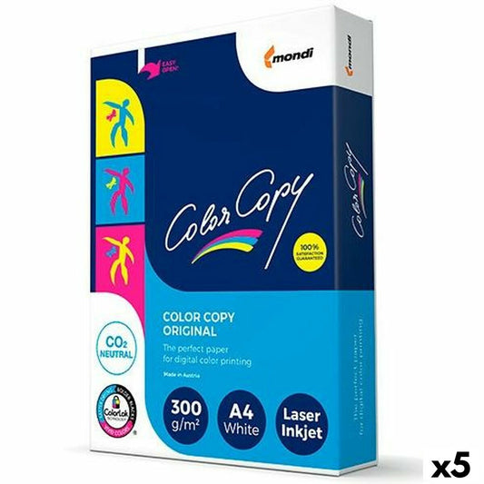 Printer Paper Color Copy Original White A4 125 Sheets (5 Units)
