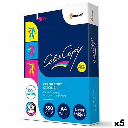 Printer Paper Color Copy Original White A4 125 Sheets (5 Units)