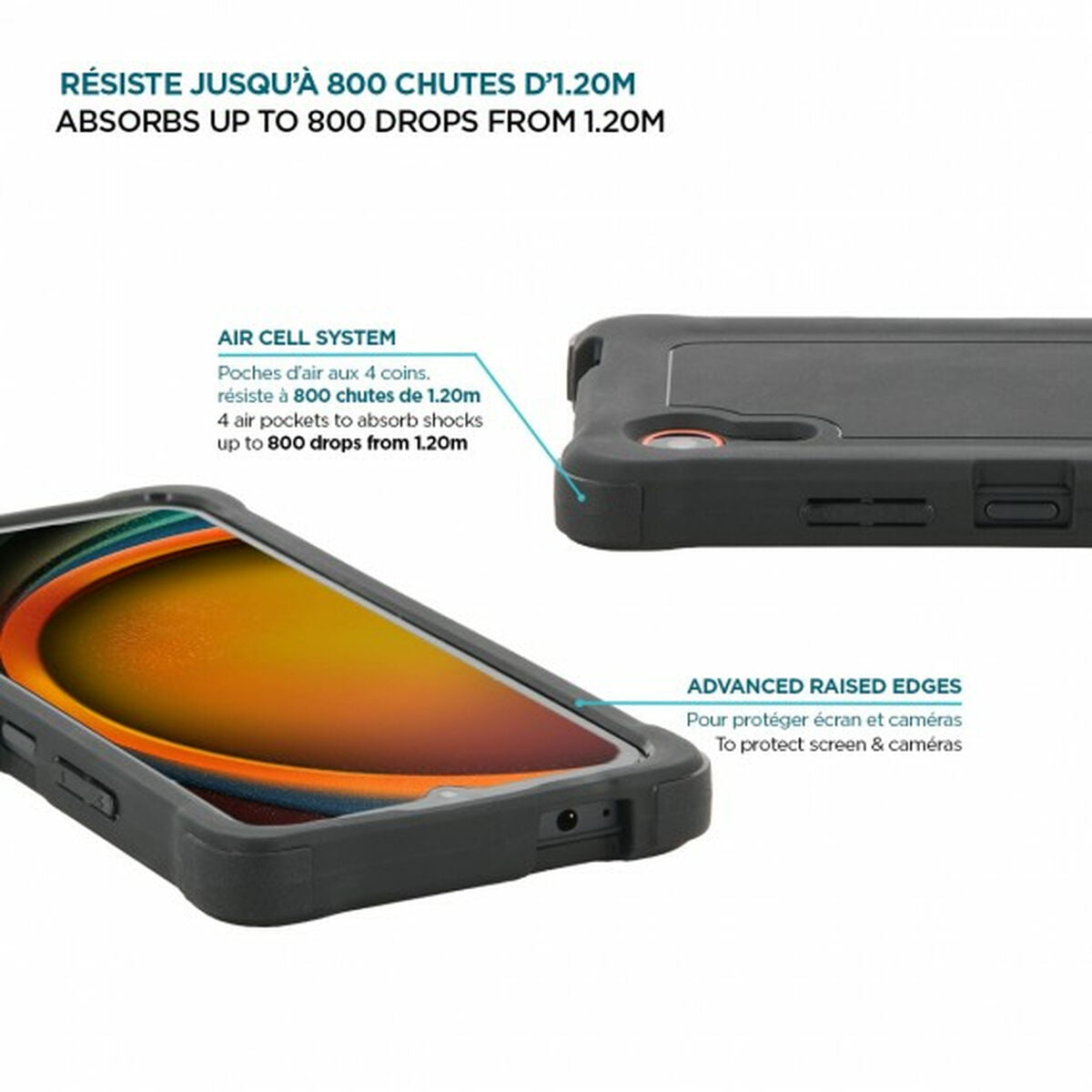 Mobile cover Mobilis 054016 Black Grey