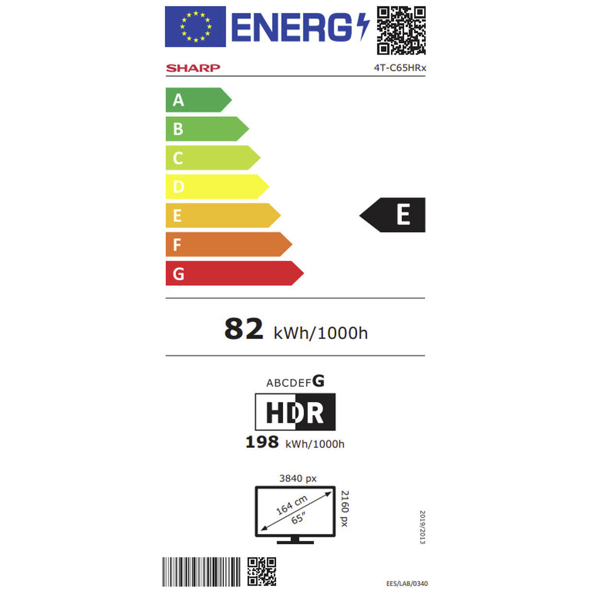 Smart TV Sharp 65HR7265E 65" QLED 4K Ultra HD