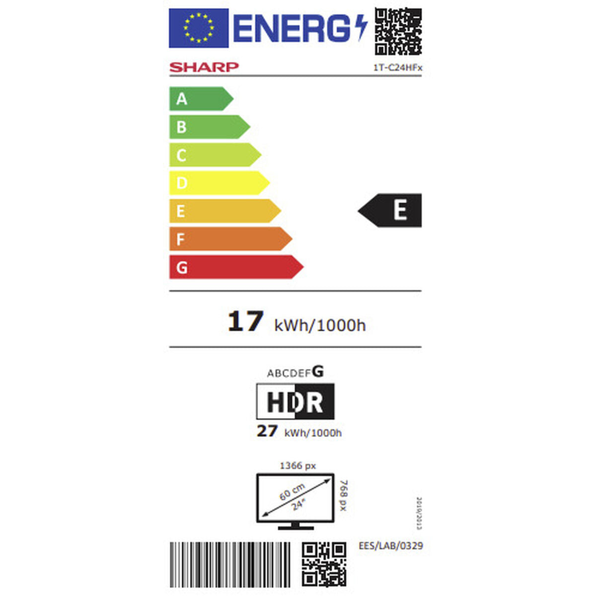 Smart TV Sharp 24HF2265E 24" HD LED 60 Hz Google Assistant