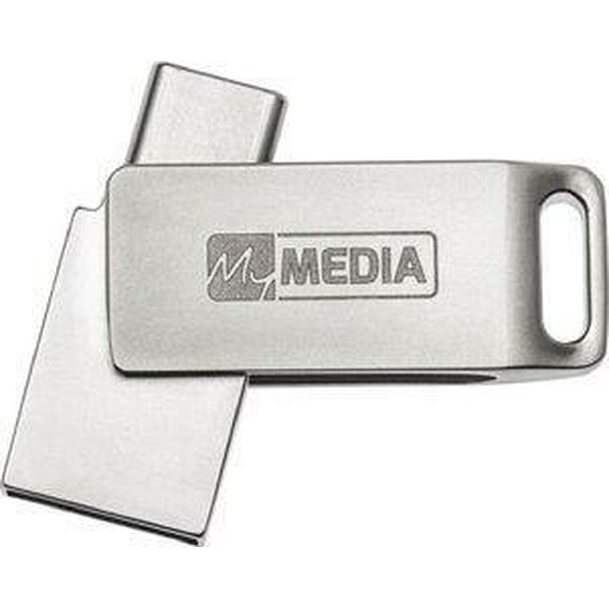 USB stick MyMedia HIGH SPEED DUAL Silver 128 GB (10 Units)