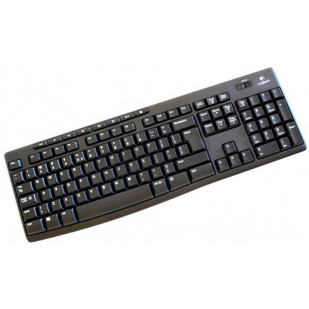 Wireless Keyboard Logitech K270 Black Spanish Qwerty (4 Units)