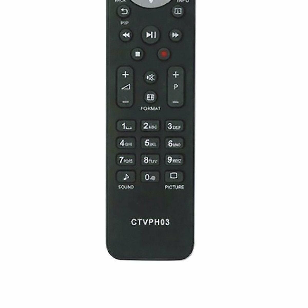 Universal Remote Control 02ACCOEMCTVPH03 Black