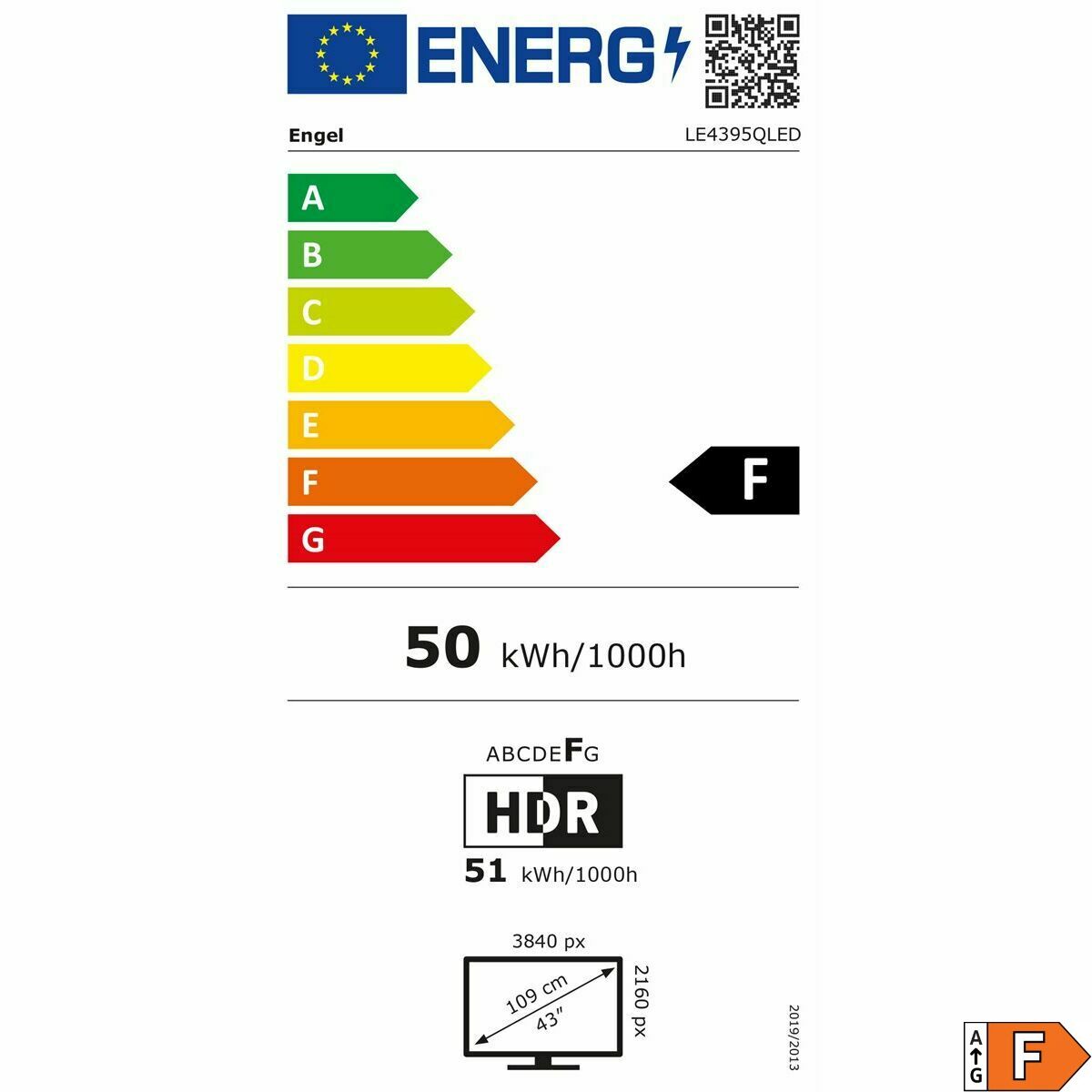 Smart TV Engel LE4395QLED   43 4K Ultra HD 43" QLED