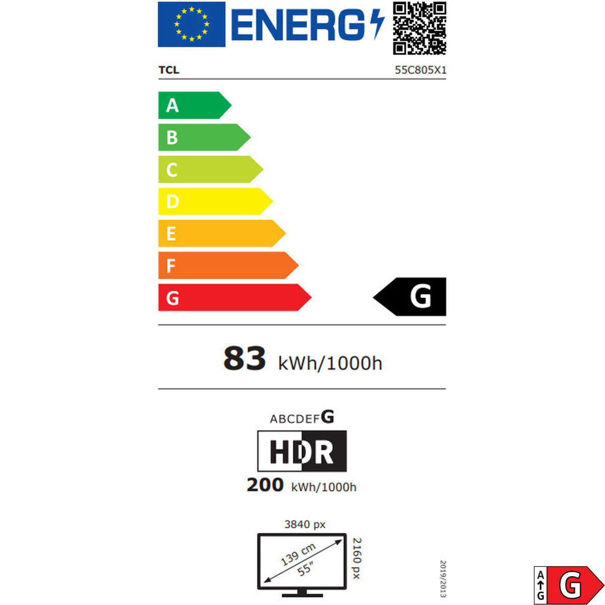 Smart TV TCL 55P8K 55" 4K Ultra HD LED HDR D-LED QLED