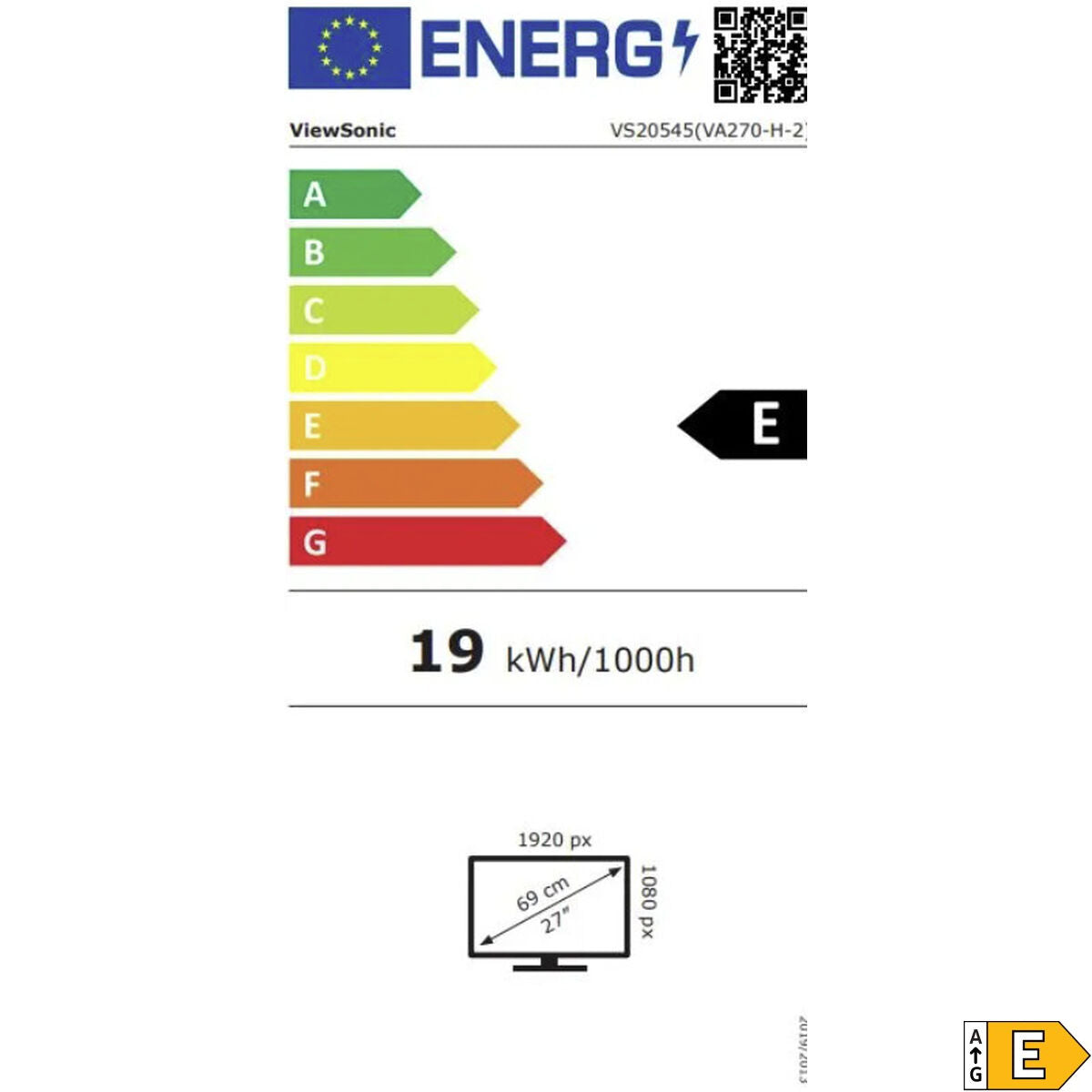 Monitor ViewSonic VA270-H-2 Full HD 27"