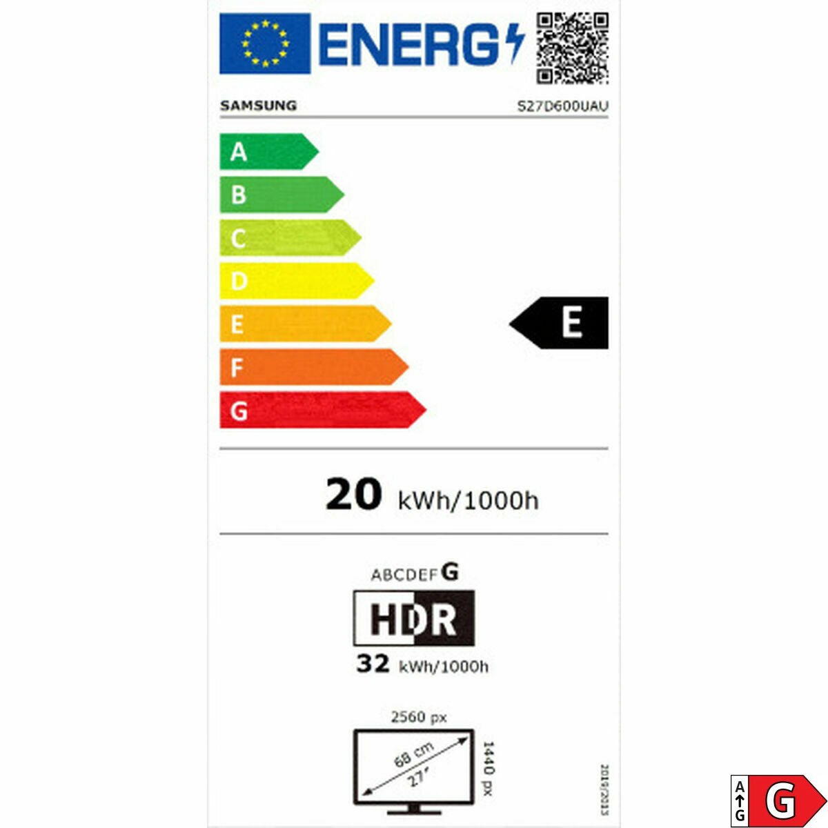 Gaming Monitor Samsung LS27D600UAUXEN Quad HD 27"
