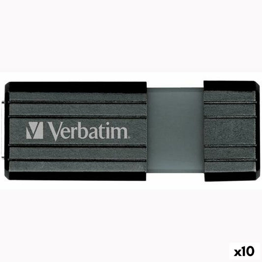 USB stick Verbatim STORE'N'GO PINSTRIPE Black 128 GB (10 Units)