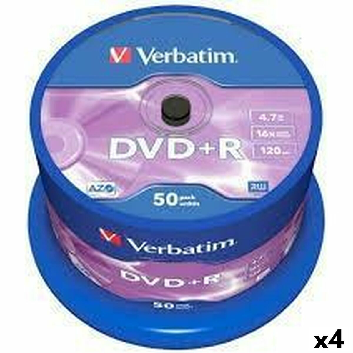 DVD+R Verbatim   4,7 GB 16x 50 Pieces (4 Units)